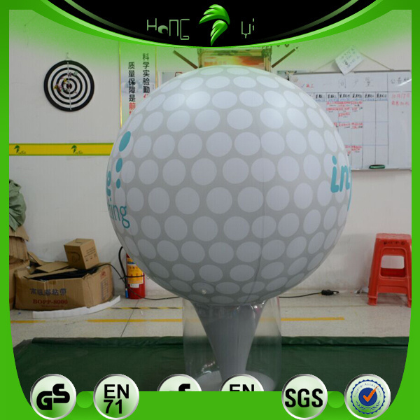 Customized Brand Giant Inflatable Golf Ball Decoration Hongyi Toy Advertising Inflatable Balloons Model For Sales