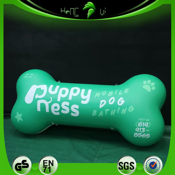 Advertising Customized Logo Inflatable Dog Bone Shape Balloon Inflatable Bone For Display