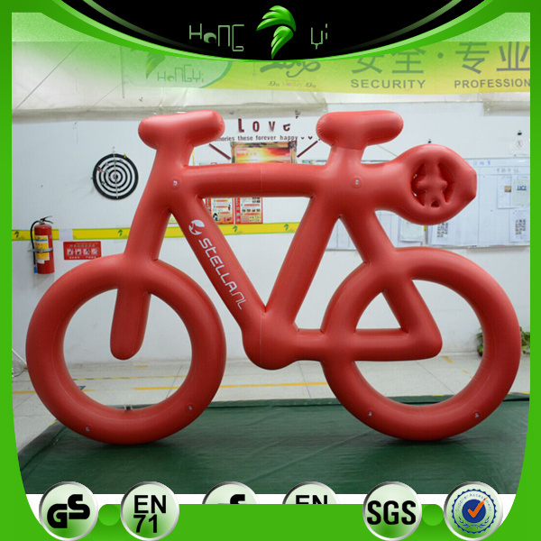 Large Advertising Inflatable Bicycle Model Balloons Custom Inflation Bike Shape Balloon For Display