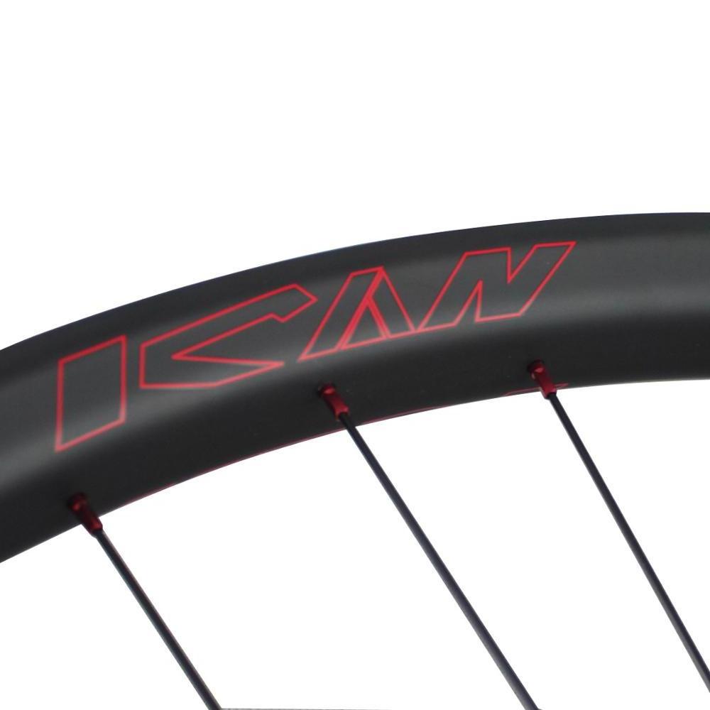 Chinese ICAN 29+ carbon MTB wheels mountain hookless 29er plus 50mm wide 23 depth Clincher Tubeless Ready fit FAT tires