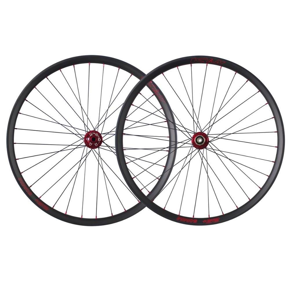 Chinese ICAN 29+ carbon MTB wheels mountain hookless 29er plus 50mm wide 23 depth Clincher Tubeless Ready fit FAT tires