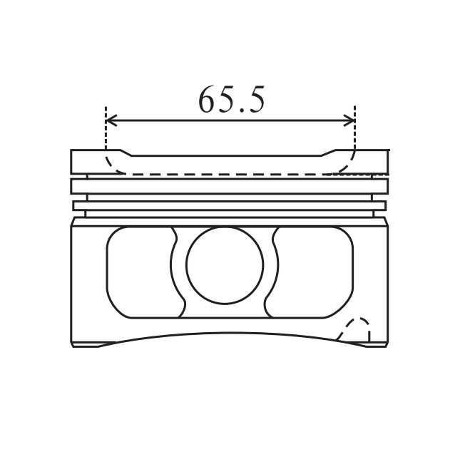 M102 Engine piston 4cyl 95.5mm 91819600 0022700 8717970010 93495600 0027000 8717970000 87-179700-00