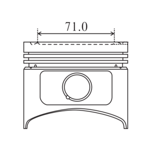 M102 Engine piston 4cyl 95.5mm 91819600 0022700 8717970010 93495600 0027000 8717970000 87-179700-00