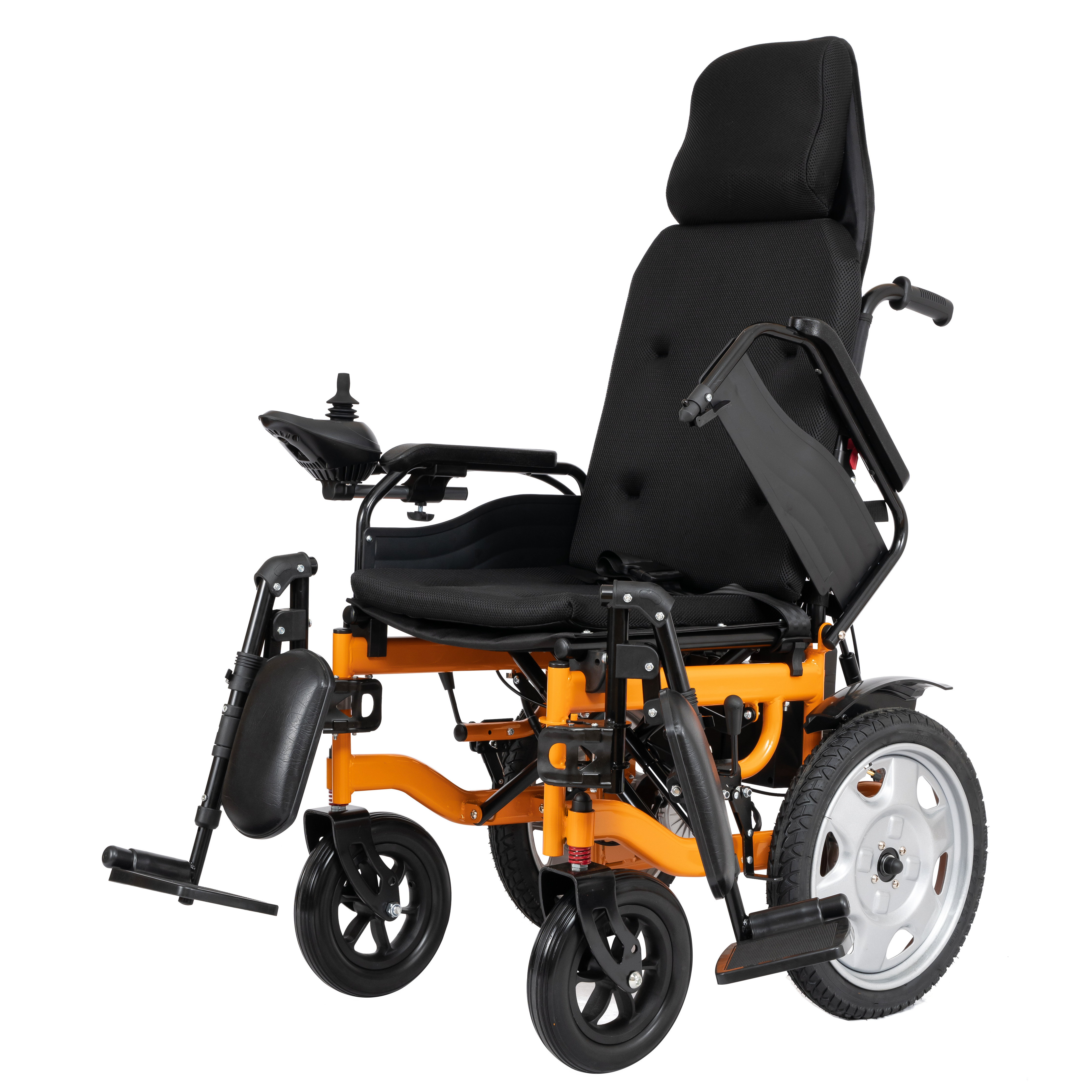 New Trending High Back Electric Recline Wheelchair Handicapped Scooter Wheelchair Easy to Operate and Safe for Simple Use