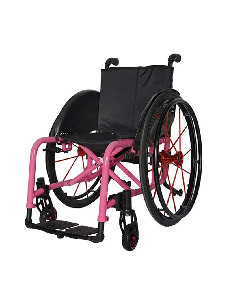 S002 Disabled car 12KG light portable folding wheelchair aluminum manual wheelchair