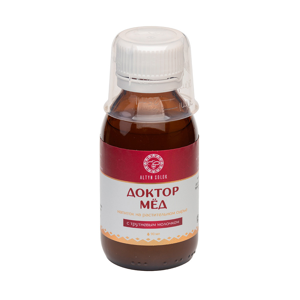 Organic Russian Doctor Honey Herbal Drink with Propolis C 90 ml, Glass Health Care Product