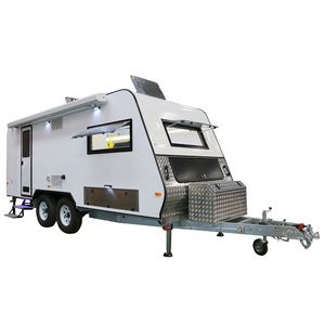 2022 Ecocampor On Road Mobile Car Camper Travelling RV Caravan with Windows Kitchen Bathroom