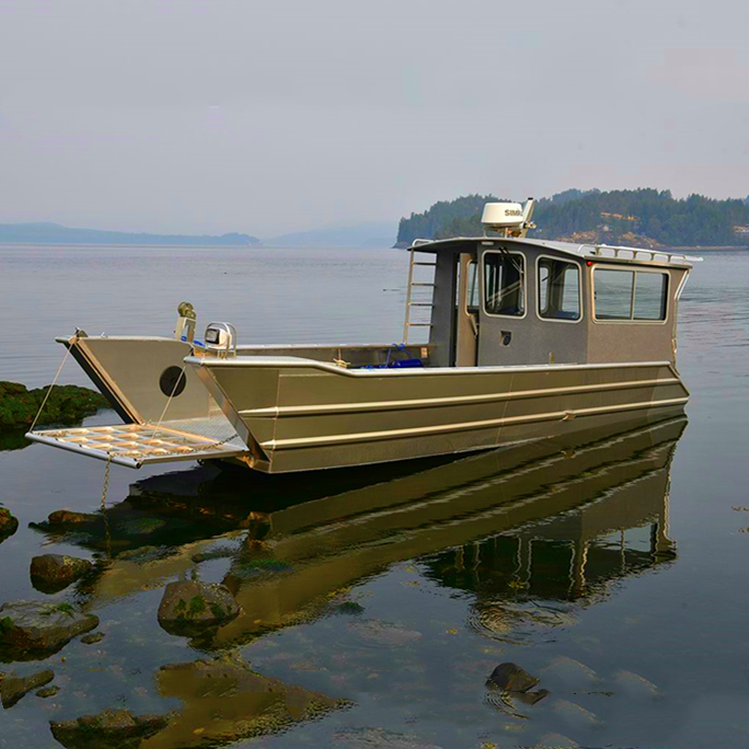 2024 Large Aluminum Landing Craft Boat Best Quality Fishing Vessel for Sale