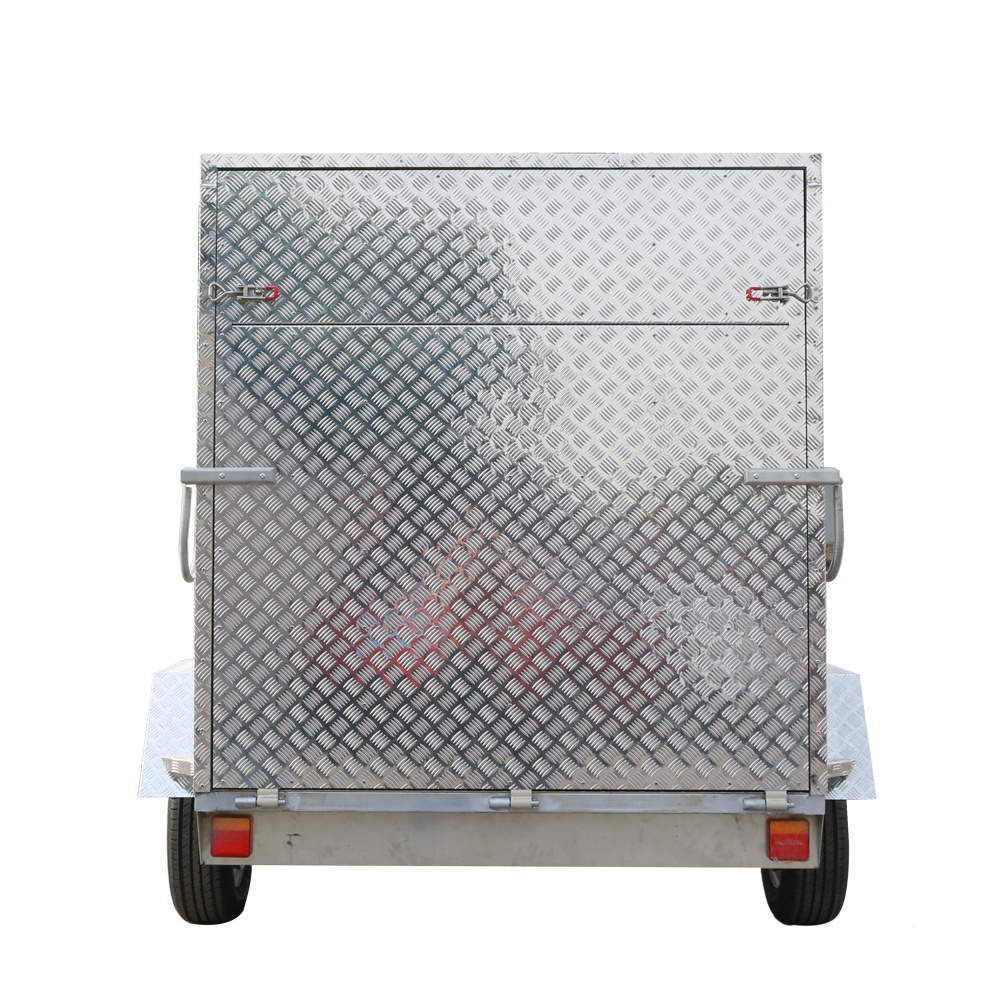 2024 Kinlife Aluminum Utility Trailer for Sale Enclosed with Double Axle Galvanized Steel Surface Finish