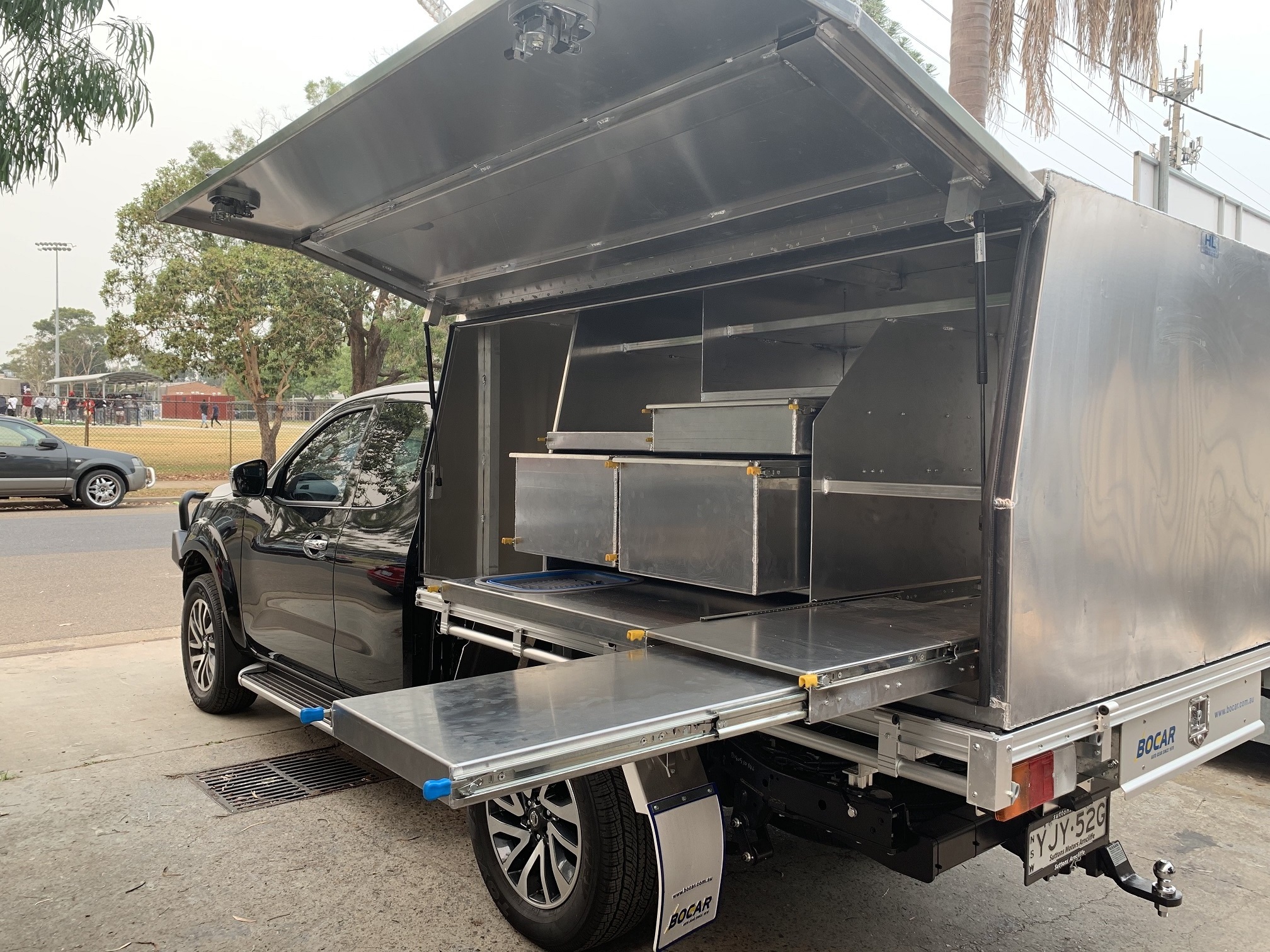 2020 Custom Made Flat Plate Aluminium Truck Ute Canopy Toolbox  For Sale