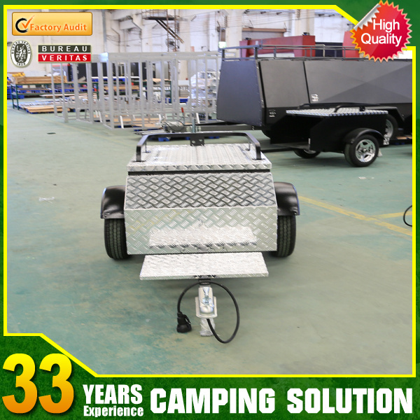 Factory Manufacture Pull Behind Campers Traielr for Motorcycles New 2022 Customised Aluminum OEM Service All-aluminum Cargo Box