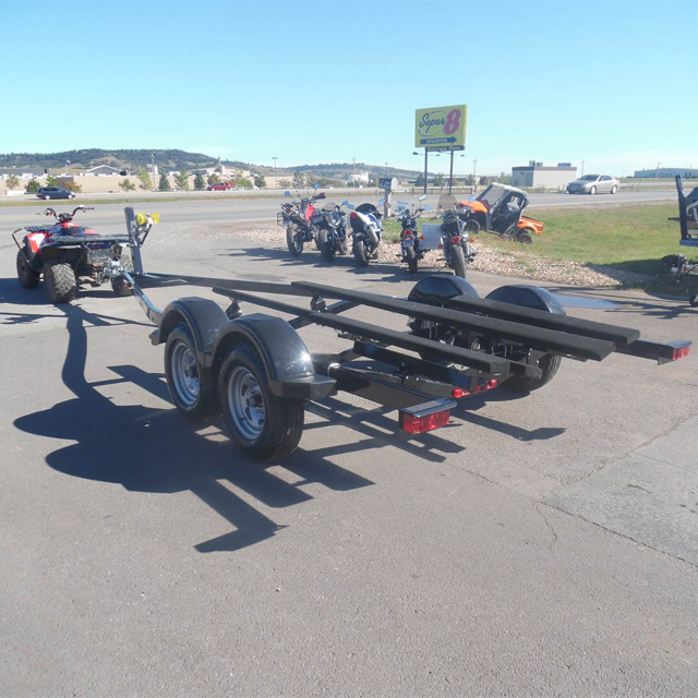 Tandem Axle galvanized Paddle  Pontoon Boat  Jetski Canoe Trailer For Sale