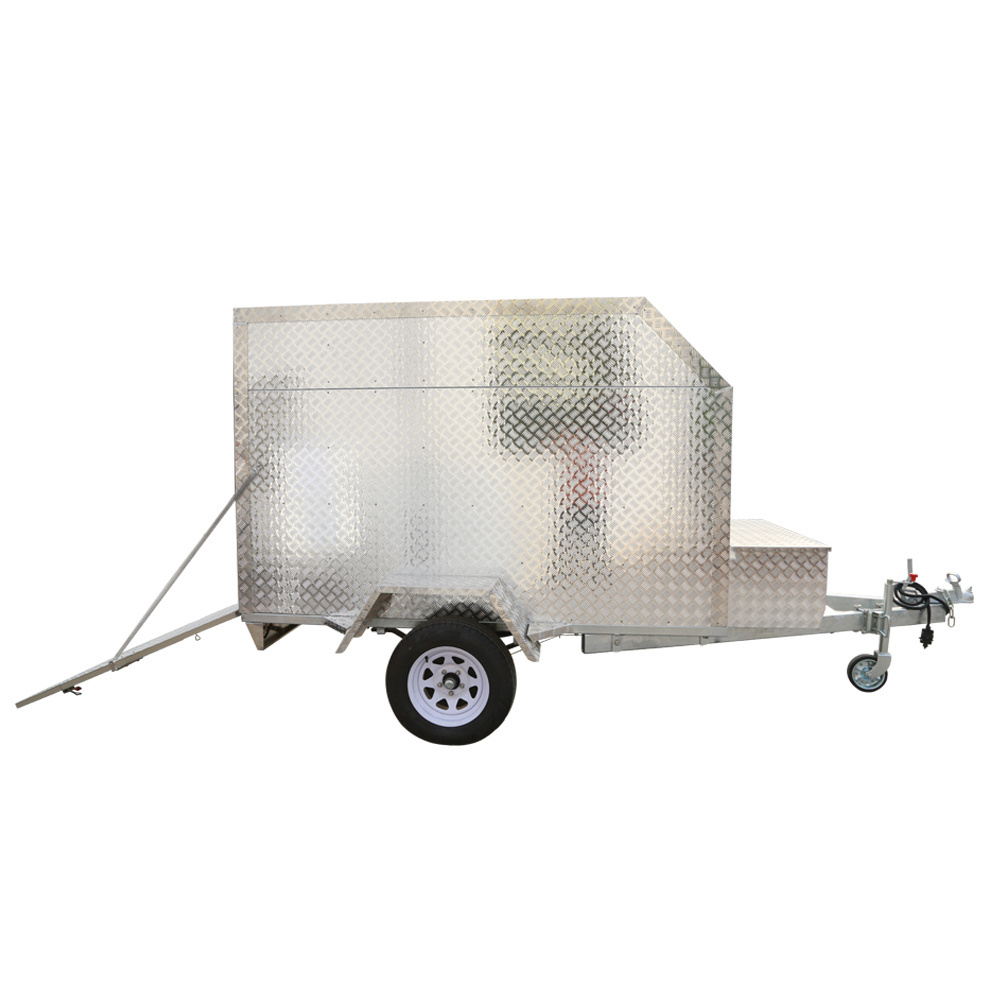 2024 Kinlife Aluminum Utility Trailer for Sale Enclosed with Double Axle Galvanized Steel Surface Finish