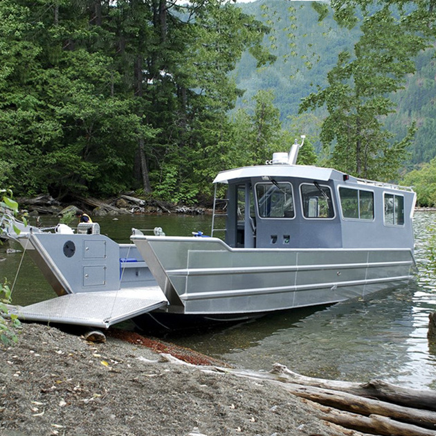 2024 Large Aluminum Landing Craft Boat Best Quality Fishing Vessel for Sale