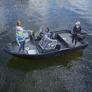 KINOCEAN Aluminium Fishing Bass Boat With Half Open Windshield For Sales