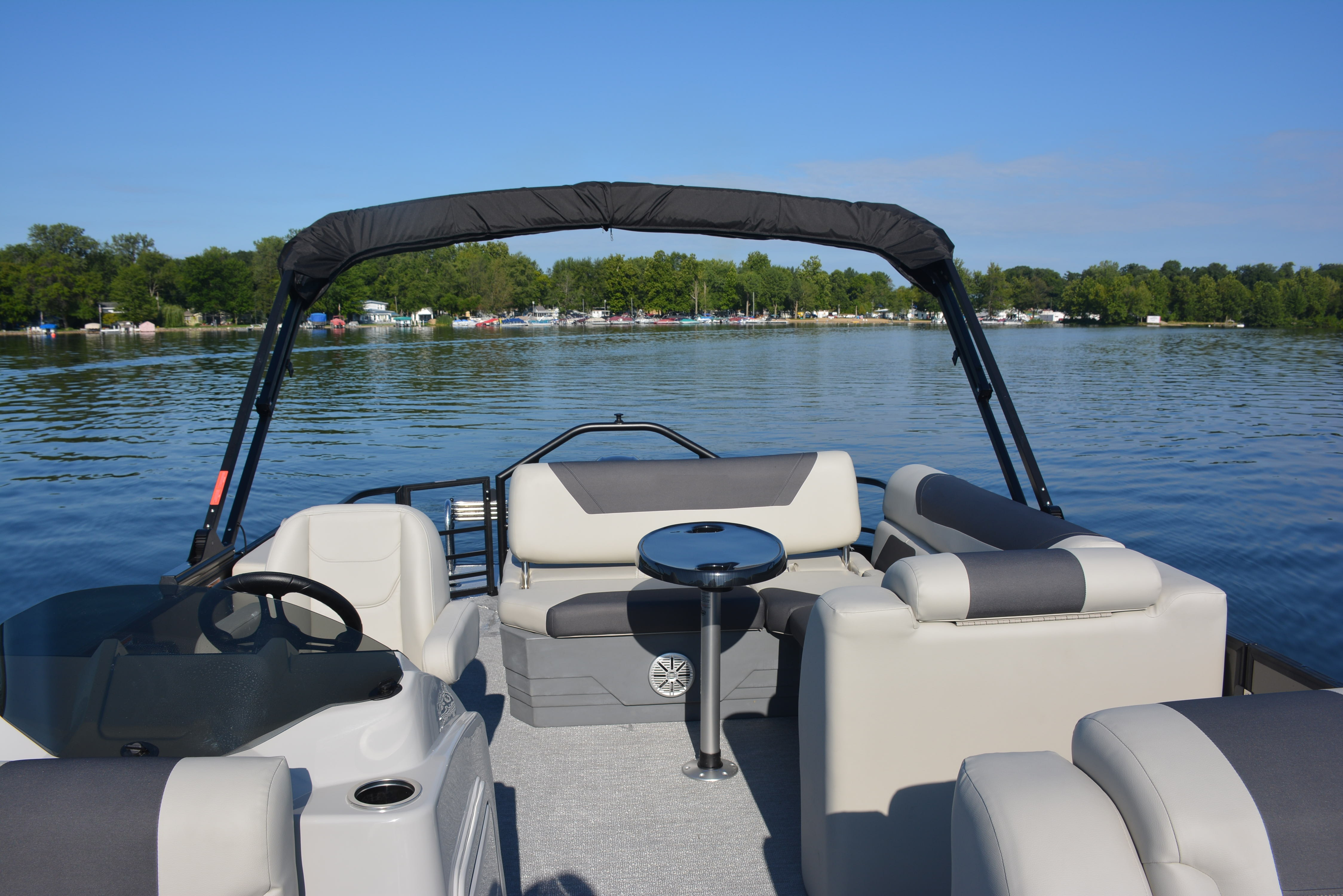 2023 Ecocampor 22FT Aluminium Passenger Boat Pontoon Boat with Life Jacket for Sale