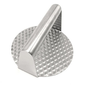 Hamburger Press Stainless Steel Burger Smasher for Griddle Round Hamburger Press Patty Maker Grill Press Bacon Meat Maker