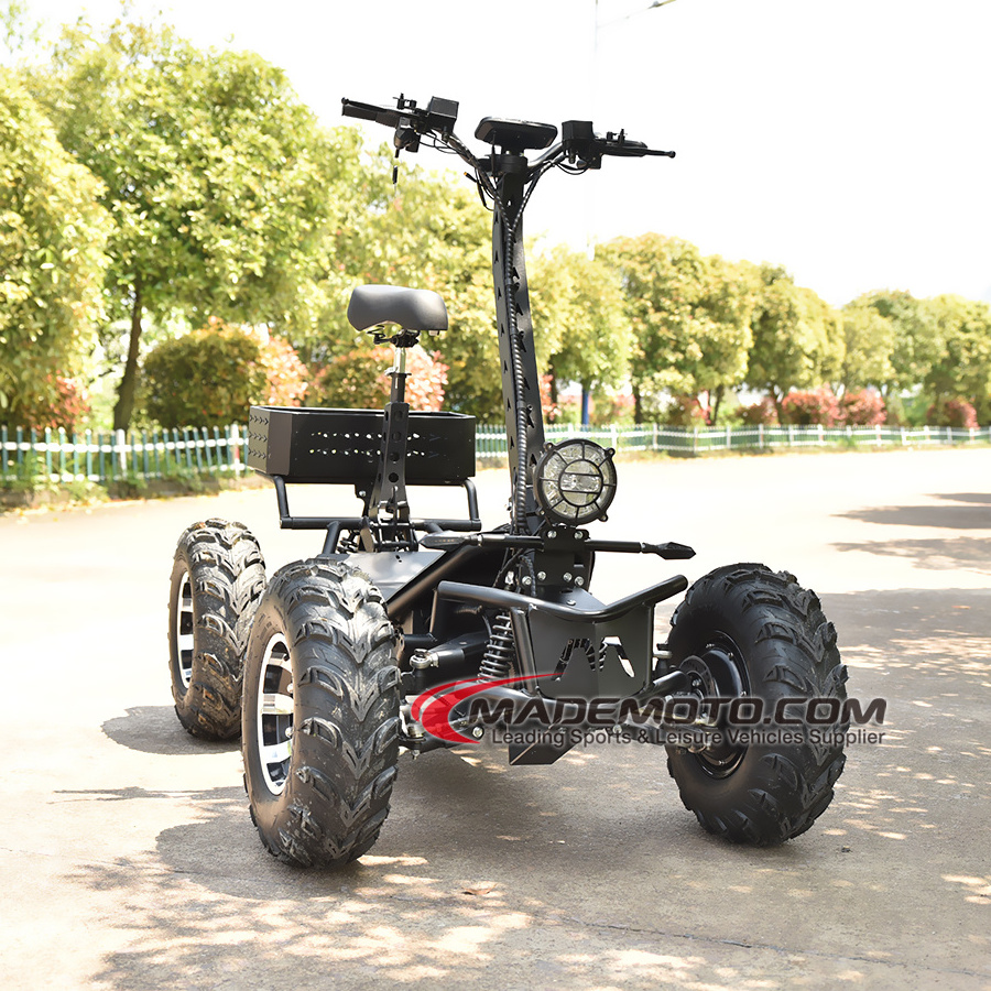 New 4x4 Body 36v 1200w Pink Electric Atv 1000w 48v Wheel Quad Bike With Bag 8000W 4 Wheeler