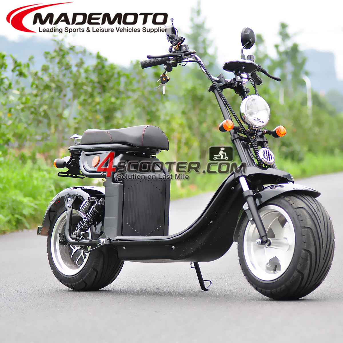 4000W electric scooter 100 km/h 1 ride on EEC COC Citycoco