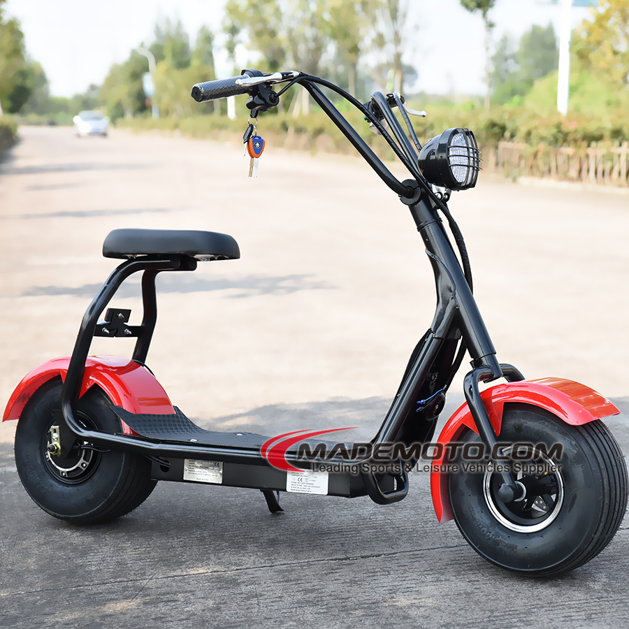 Citycoco With Two Front Wheels And Battery Charger 500W 48V 12AH Electric Scooter