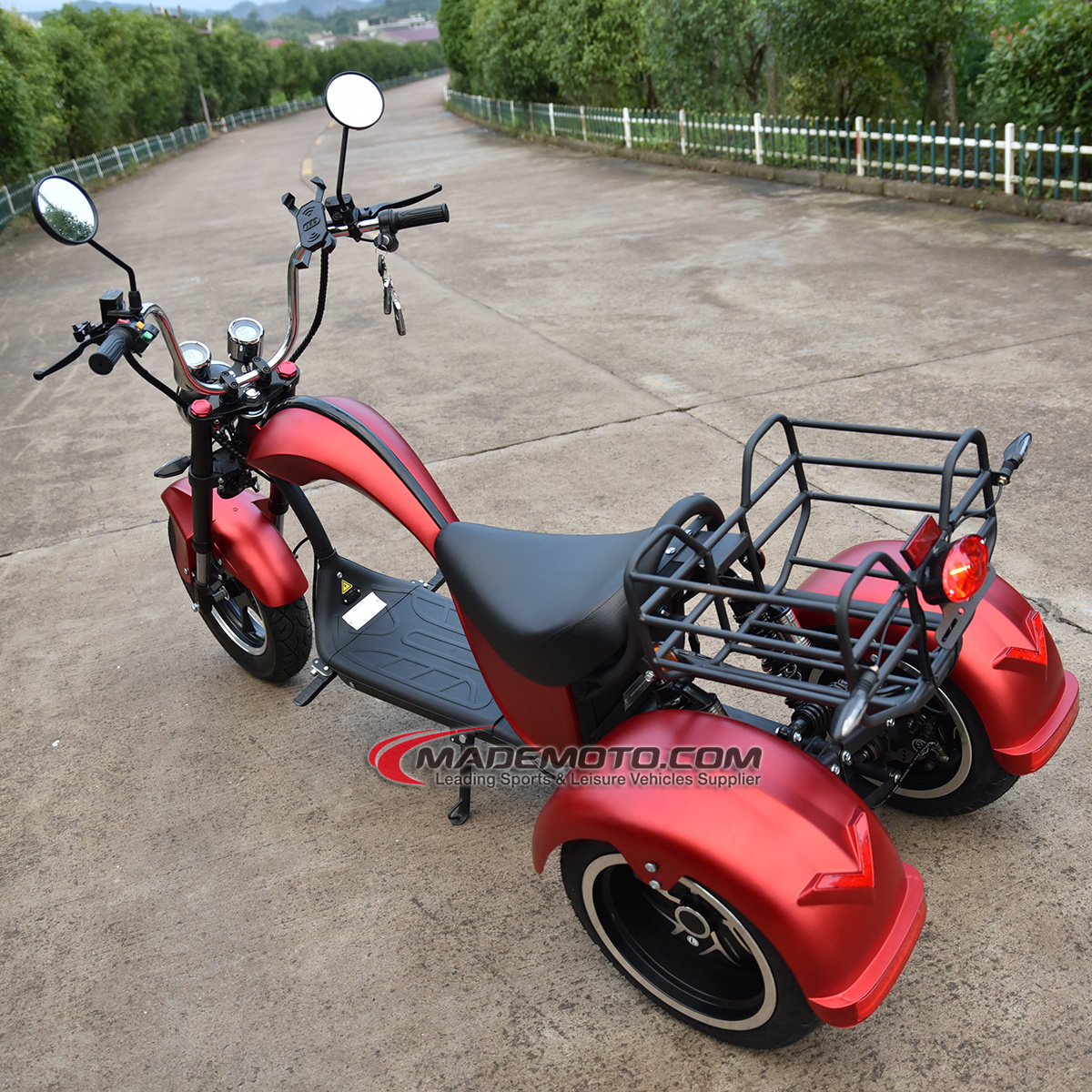 3 Wheel Electric Scooter Eec Electric Motorcycles Citycoco High Speed Electric Tricycle Reverse Trike Electric Motorcycle