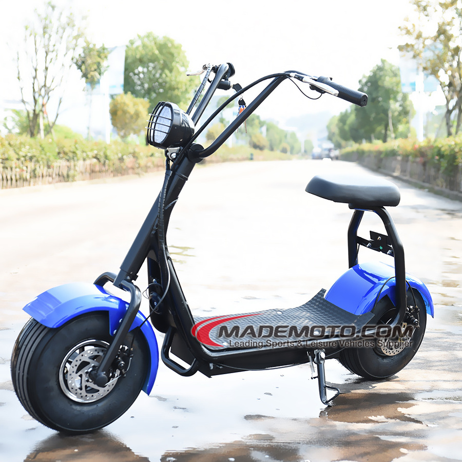 Citycoco With Two Front Wheels And Battery Charger 500W 48V 12AH Electric Scooter