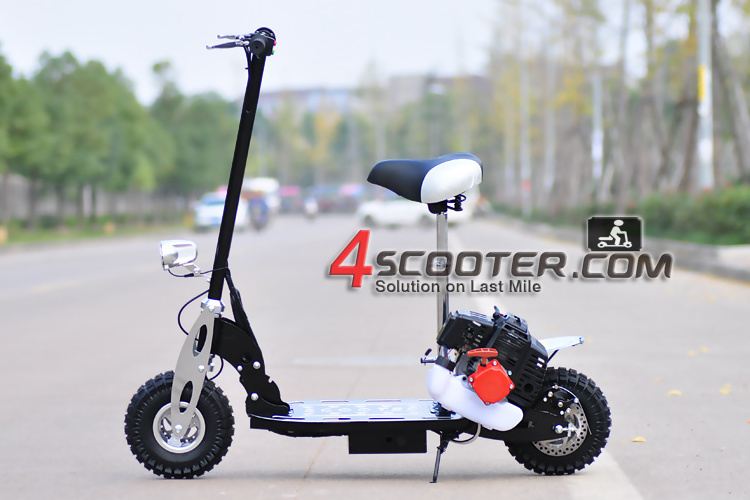 folding scooter 49cc gas two stroke engine