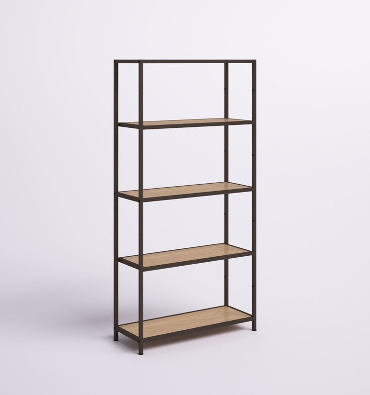 High quality OEM service 5-Tier bamboo free standing storage shelf rack for bedroom and bathroom