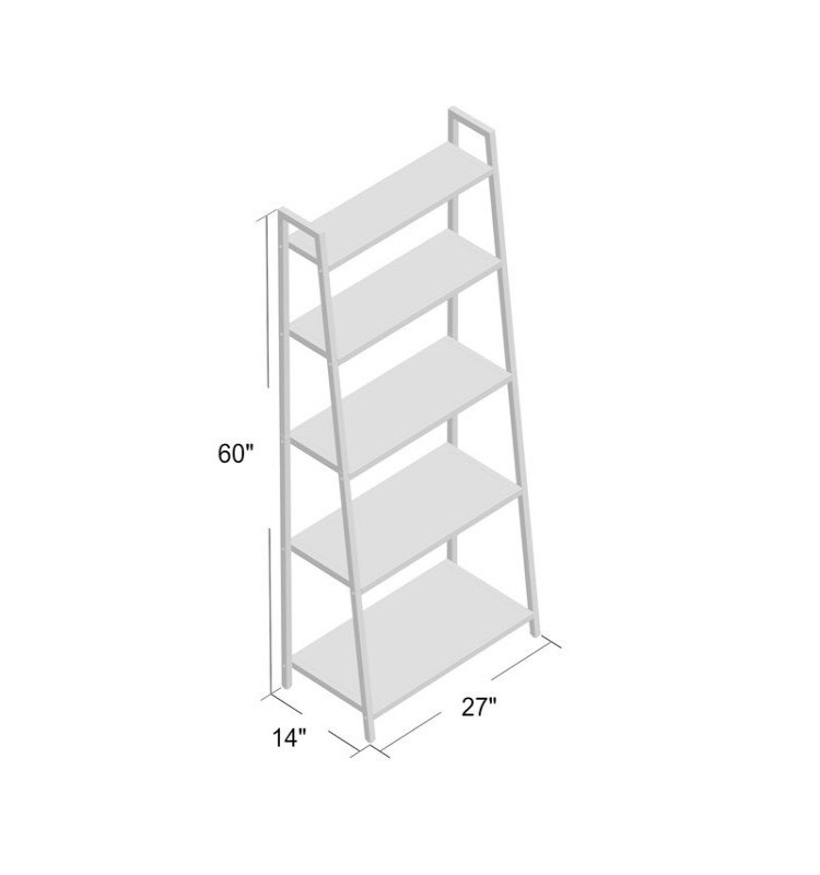 BSCI Multifunctional  Free Standing 5-Tier Bamboo Bathroom Organizer Shelf Bookshelf Plant Stand for Living Room