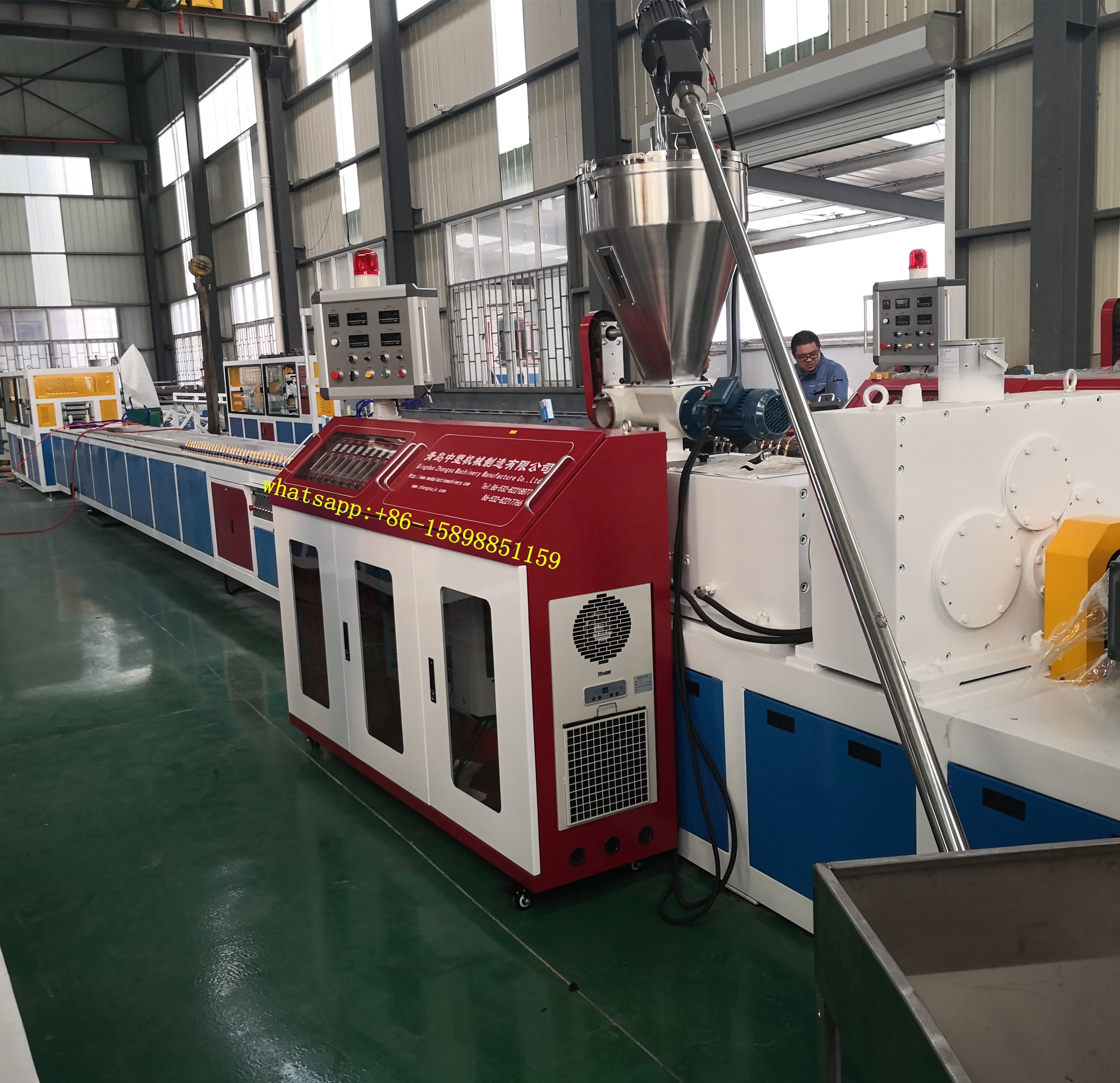 pvc profile extrusion line