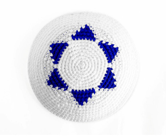 Custom Hand Knitted Crocheted Jewish Twill Suede Silk Yarmulka Kippah Fall Kippah Kippot with Custom Designs Israel