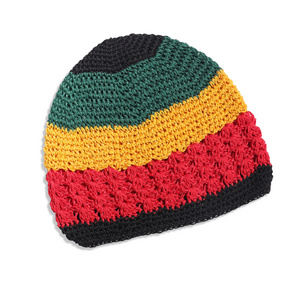 High Quality Crochet Beanie Rasta Kufi Hat For Men Women Islamic Muslim Prayer Caps