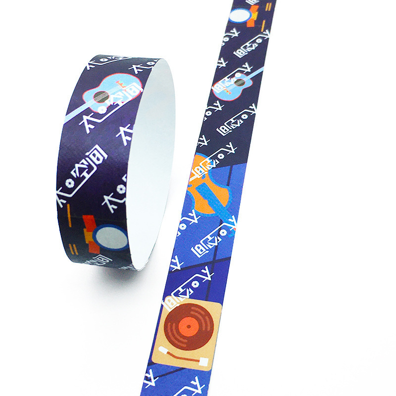 Party Tyvek Paper Wristband LiveHouse Club Customized Logo Waterproof Bracelet Concert Entry Event Ticket Wristbands