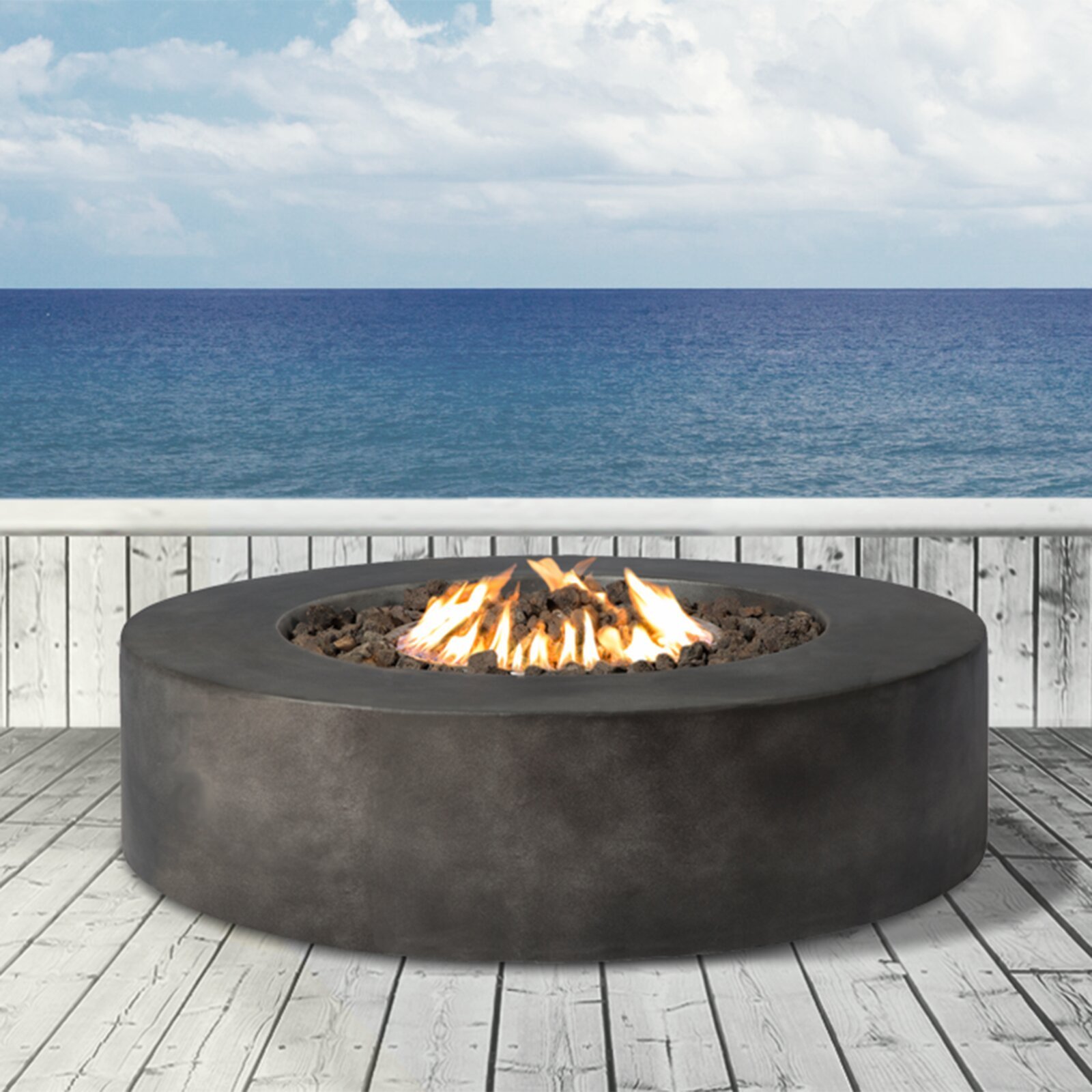 Concrete Propane/Natural Gas Fire Pit Table  Gas furnace  gas stove outdoor fireplace fire pit table