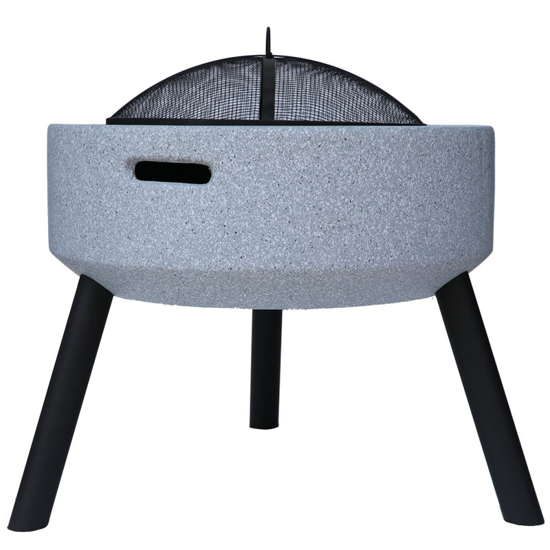 Madetec  bbq brazier barbecue grill Garden Fire Pit Bowl Outdoor Heaters with Grill Grate