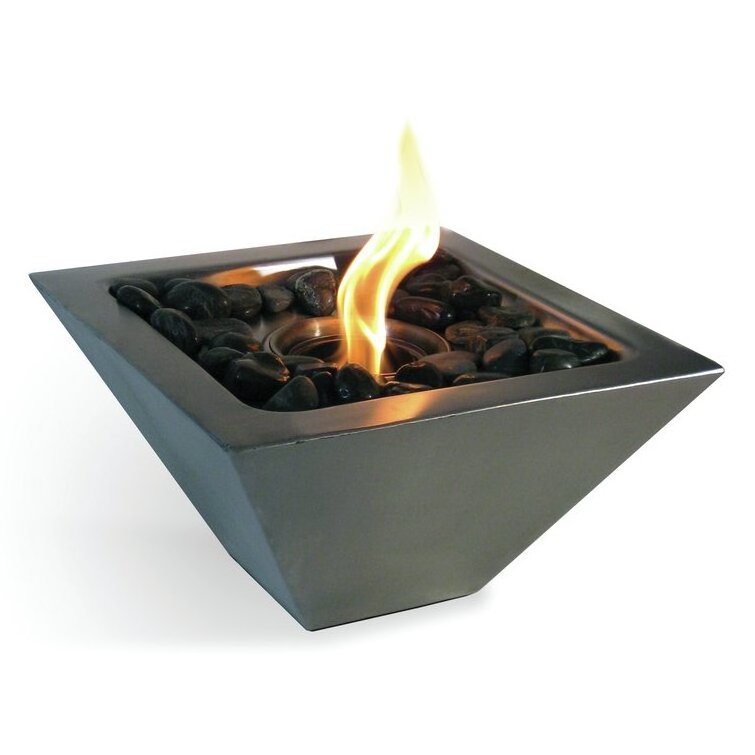 Indoor Firepit Coffee Table Smokeless Mini Tabletop Fireplace Bio Fuel Ethanol Table Top Concrete Bowl Fire Pit