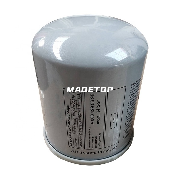 Madetop Hot Sale Truck Parts Air Brake Part Air Dryer Filter A0004295695 0004295695 0004295795 For Mercedes Benz