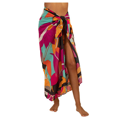 Custom One-piece sexy Beach Long Batik Sarong Womens wholesale pareo sarong  Design Beachwear Best Quality Pareo