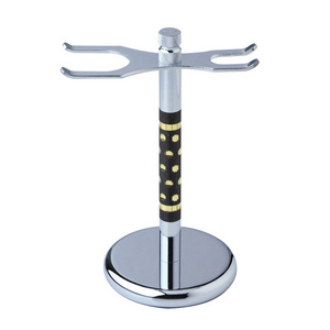 Best Quality Custom Shaving Brush And Razor Stand Metal Material Shaving Brush From India