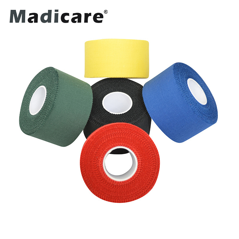 Colorful Cotton Adhesive Strong Rigid strapping zinc oxide sports tape