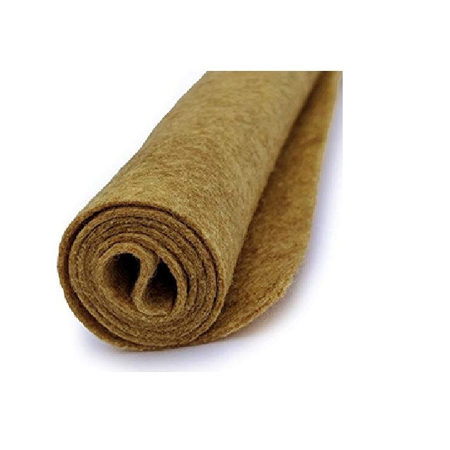 100%Natural Jute Felt Biodegradable Microgreen Pad Grow Mat Custom Any Size Needle Punched Jute Felt Direct Factory Manufacture