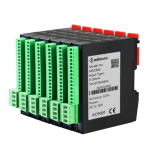 MSC880: High Precision Isolated 8 Channel 4 20ma +PT1000+Thermocouple S J T K Type Input RS485 Temperature Module to Modbus RTU