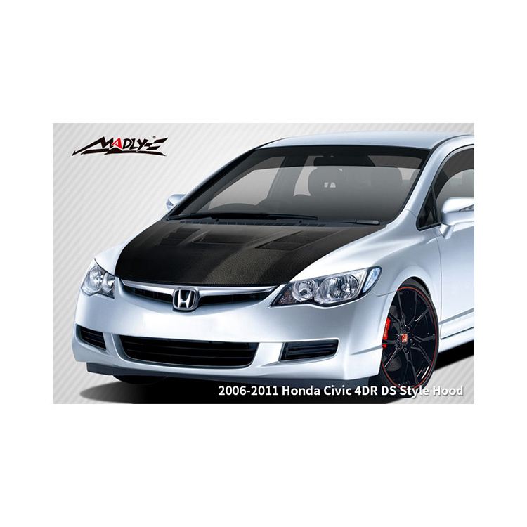 Hood bonnet for 2006-2011 Honda Civic 4DR DS Style body kits