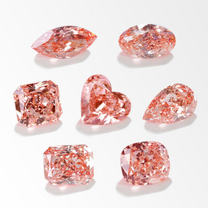 Fancy Pink cvd Lab Grown Diamonds Loose Oval Rough Heart DEFGH Color VVS VS Clarity diamond super IGI Certification