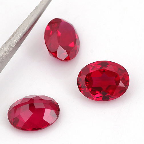 Oval cut Ruby Loose Gemstone Per Gram Lab Grown Gemstones Rub custom for jewelry making