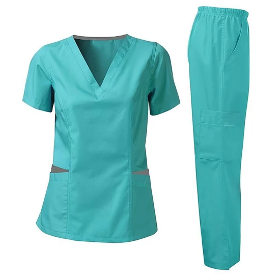 Medical Clothing Hospital Uniform for Doctors Men Hospital Clothing Patient Gown Clothes Cotton Unisex OEM Customized Logo By