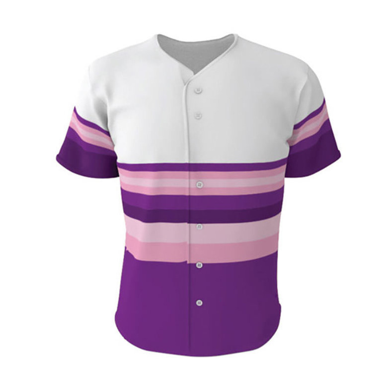 High Quality Full Button Personalized Youth Plain Tow Colors Baseball Jersey Wholesale In Stock OEM Customized Logo By Madrid