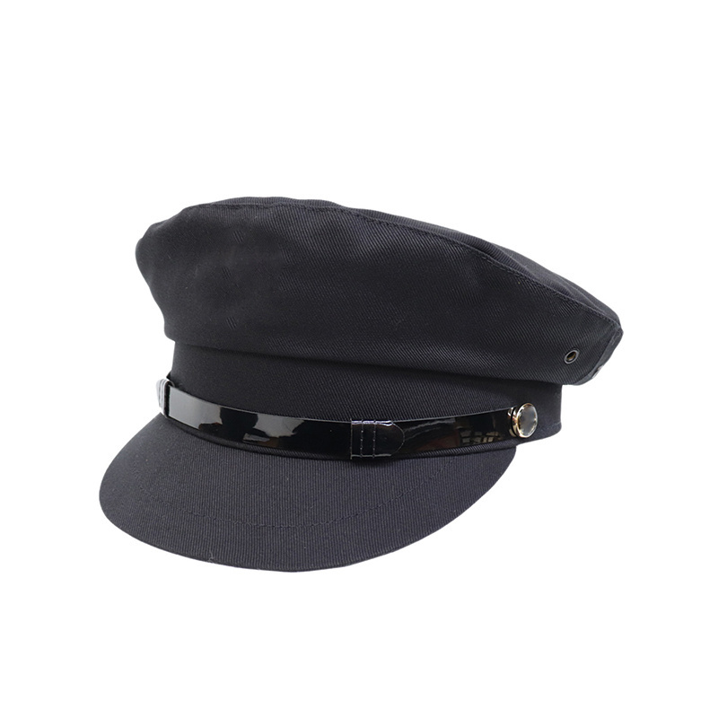 Custom Officer Peak Cap Head Wear Wholesale Officer Peaked Hat with Bullion Badge Bullion Visor & Headbands