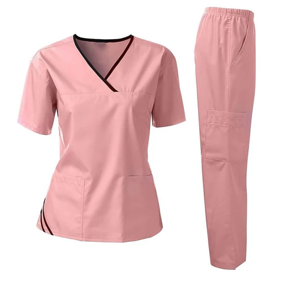 New Arrival Stretch Scrubs Medical Women Jogger Pants Hospital Uniforms Medical Scrubs Sets OEM Customized Logo By Madrid Sports