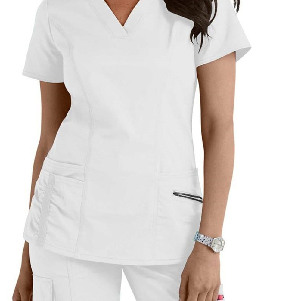 New Arrival Stretch Scrubs Medical Women Jogger Pants Hospital Uniforms Medical Scrubs Sets OEM Customized Logo By Madrid Sports